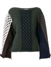 JW ANDERSON JW ANDERSON MULTI CABLE KNIT - GREEN,KW06WP1712253928