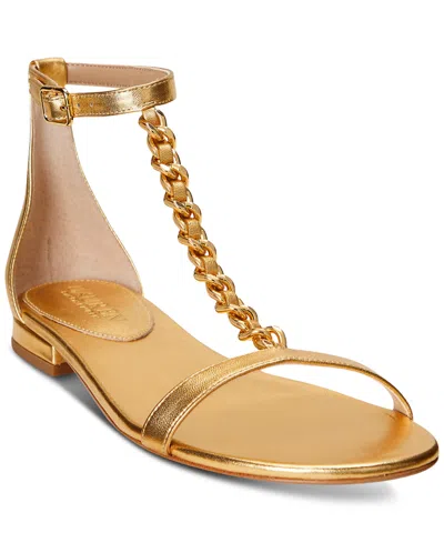 Lauren Ralph Lauren Sandals In Modern Gold
