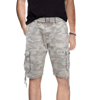 X-ray Mens Tactical Bermuda Cargo Shorts Camo And Solid Colors 12.5" Inseam Knee Length Classic Fit Multi In Grey