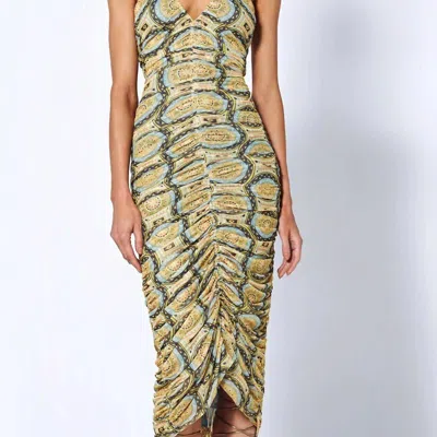 Alexis Ziano Dress In Aztec Multi In Yellow