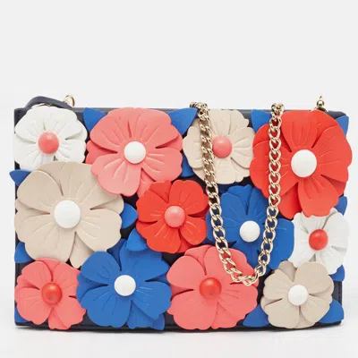 Pre-owned Kate Spade Multicolor Leather New York Daisy Lane Sima Chain Clutch