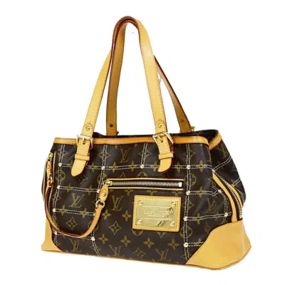 Pre-owned Louis Vuitton Rivets Brown Canvas Shoulder Bag ()