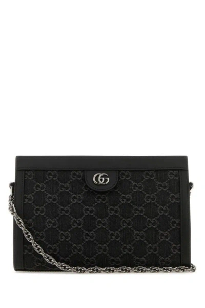 Gucci Woman Gg Supreme Fabric And Leather Ophidia Crossbody Bag In Multicolor