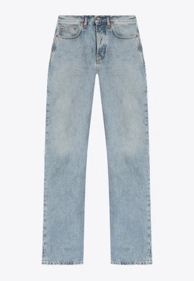 Saint Laurent Basic Straight-leg Jeans In Blue