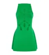 Cult Gaia Knit Franco Mini Dress In Malachite