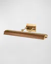 Lucas + Mckearn Winchfield Large Picture Light In Aged Brass And Oak