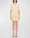 Simkhai Patricia Polo Dress In Almond
