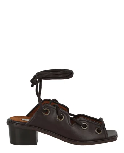 Stella Mccartney Maia Lace-up Sandals In Black