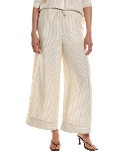 Onia Crochet-knit Cotton-blend Wide-leg Pants In White