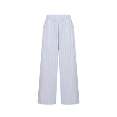 Remain Striped Wide-leg Trousers In Blue