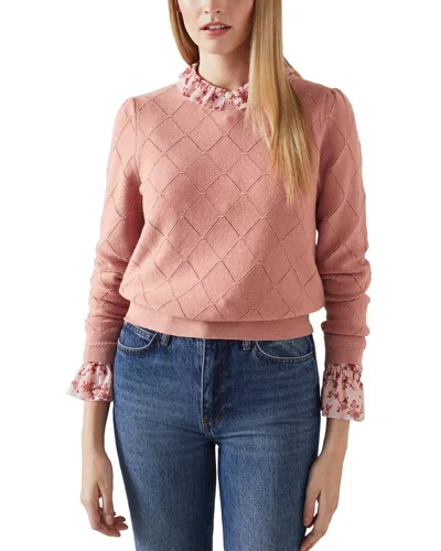 Lk Bennett Molli Pink Knitted Top