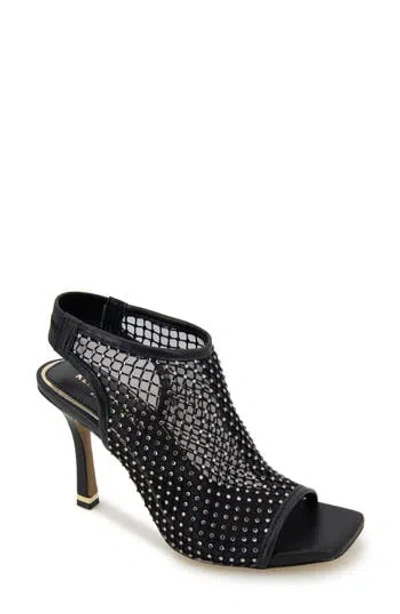 Kenneth Cole Women's Hayley Jewel High Heel Sandals In Black Mesh