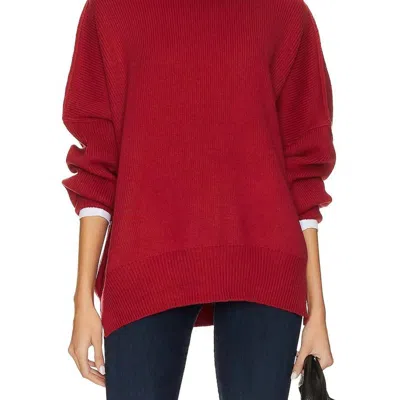 Free People Easy Street Tunic In Cherry In Red