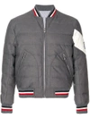 MONCLER MONCLER PADDED BOMBER JACKET - GREY,40358801237712331217