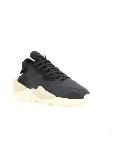 Y-3 Adidas Sneakers In Black/off White/clear Brown
