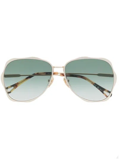 Chloé Aviator Sunglasses In Multi