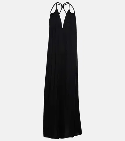 Adriana Degreas Timeless Maxi Dress In Black