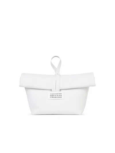 Maison Margiela Woman  Clutch In White Leather