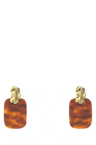 Saint Laurent Woman Multicolor Metal And Resine Earrings