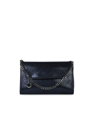 Stella Mccartney Falabella' Mini 'crossbody' Clutch Bag In Bright Blue Recycled Polyester In Black