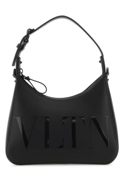 Valentino Garavani Black Leather Vltn Handbag
