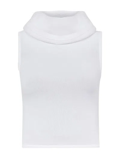 Alaïa Cropped Tops In White
