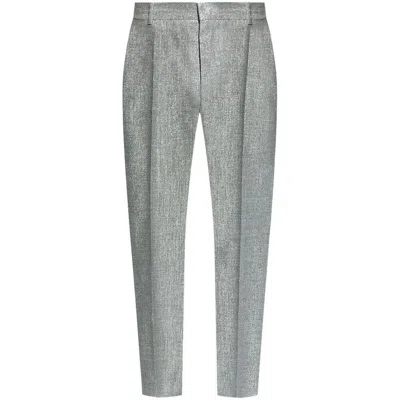 Alexander Mcqueen Trousers In Grey