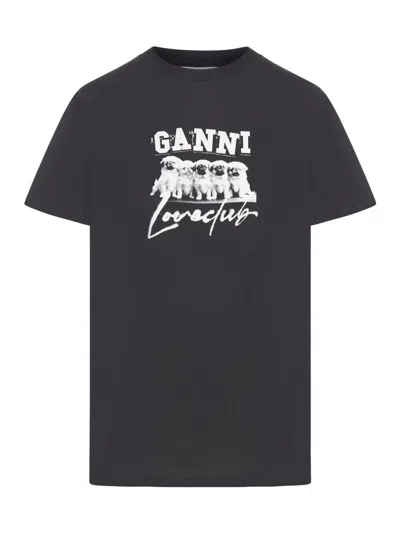 Ganni T-shirts In Black