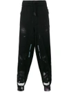 OFF-WHITE GALAXY BRUSHED SWEATPANTS WITH DIAGONAL STRIPE DETAIL -,OMCA048F17619031990112332113