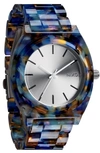 NIXON 'THE TIME TELLER WATERCOLOR' WATCH, 39MM X 37MM,A3271116