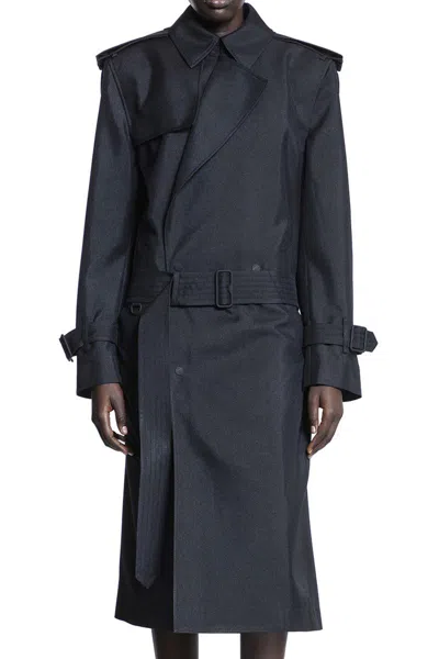 Burberry Coats In Black