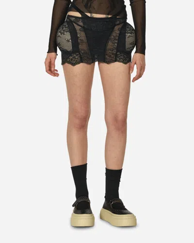 Jean Paul Gaultier Shayne Oliver Lace Padding Skirt In Black