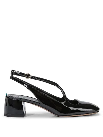 A.bocca Slingback 'two For Love' With Heart-shaped Vamp In Black