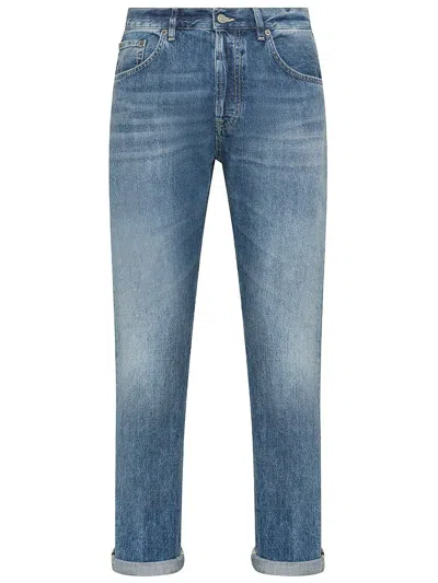 Dondup Icon Regular Fit Cotton Jeans In Blue