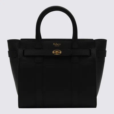 Mulberry Black Leather Tote Bag