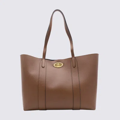 Mulberry Brown Leather Tote Bag In Oak