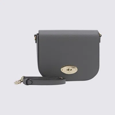 Mulberry Grey Leather Darley Crossbody Bag In Charcoal