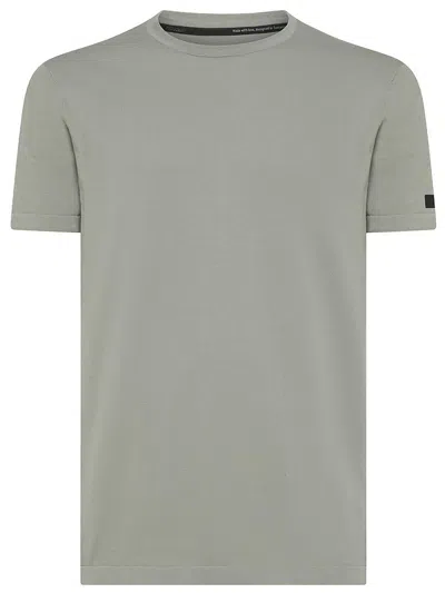 Rrd Short-sleeved Cotton T-shirt With Logo In Grey