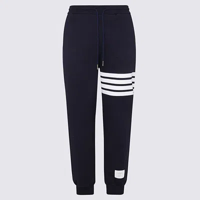 Thom Browne Navy Blue Cotton Pants
