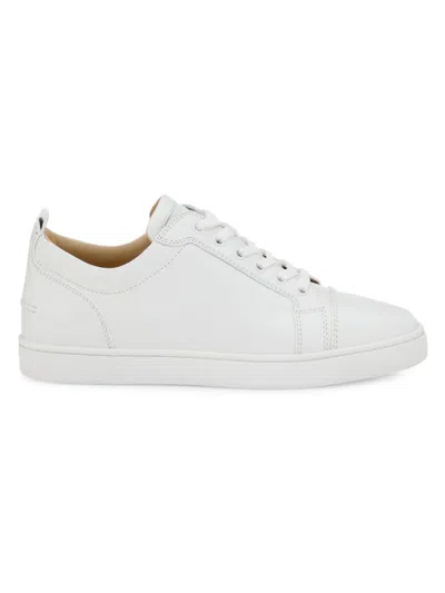 Christian Louboutin Men's Louis Junior Sneakers In White