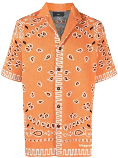 Alanui Jacquard Shirt In Orange