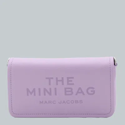 Marc Jacobs Violet Leather The Leather Mini Bag In Wisteria