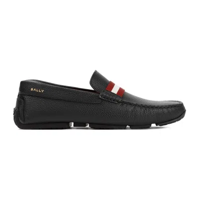 Bally Leather Perthy Driver Loafers In Black