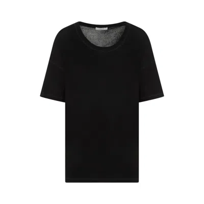 Lemaire Rib T-shirt In Black