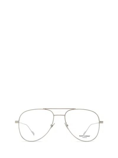 Saint Laurent Eyewear Eyeglasses In Silver