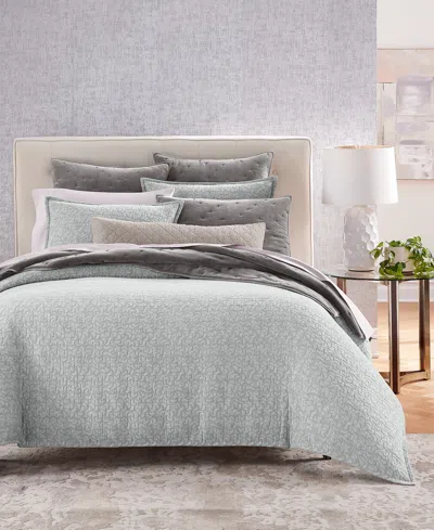 Hotel Collection Prism Matelasse Duvet Cover Set, Full/queen, Created For Macy's In Charcoal
