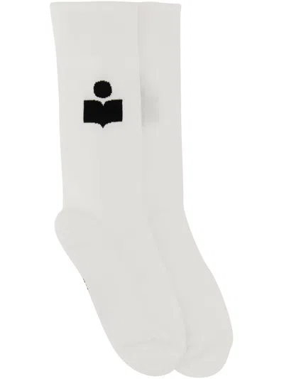 Isabel Marant Logo-print Socks In Multi-colored
