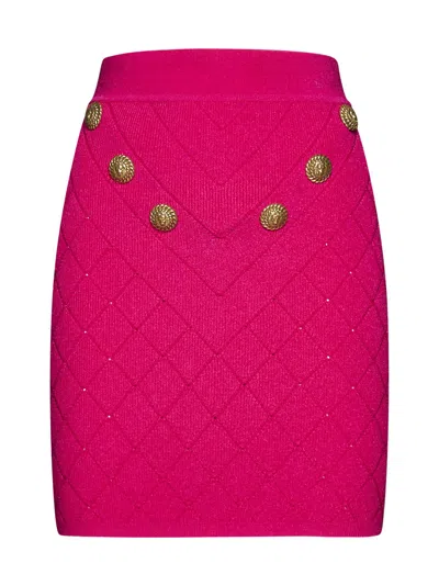 Balmain Skirt In Fuchsia