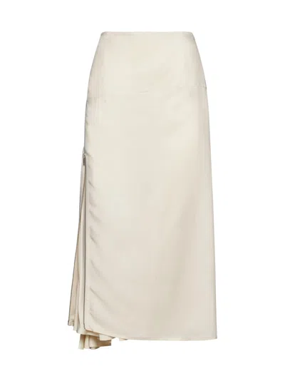 Jil Sander Skirt In White Candle