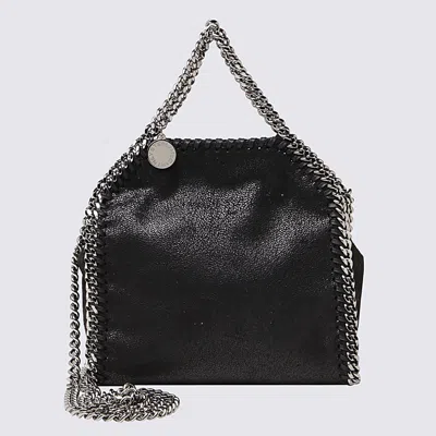 Stella Mccartney Black Faux Leather Tiny Falabella Tote Bag